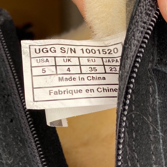 Tall Black Buckled Ugg Boots - Picture 5 of 6